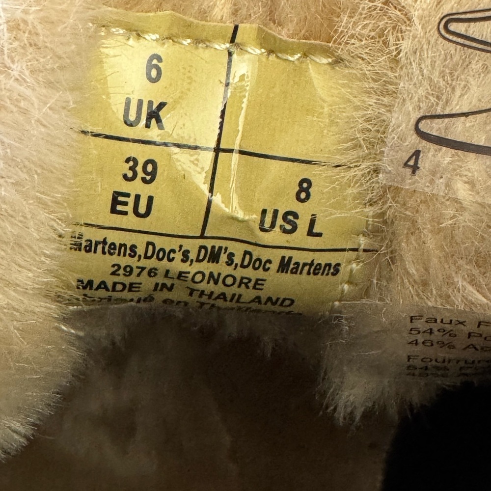 Dr. Martens fur lined Boots, NEW - Picture 5 of 7
